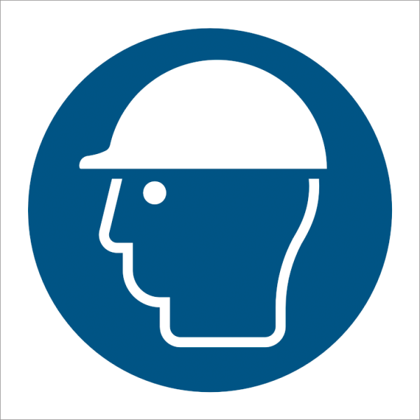 Mandatory sign - Wear helmet 