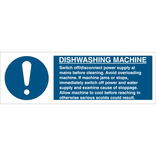Mandatory sign - Dishwashing Machine 