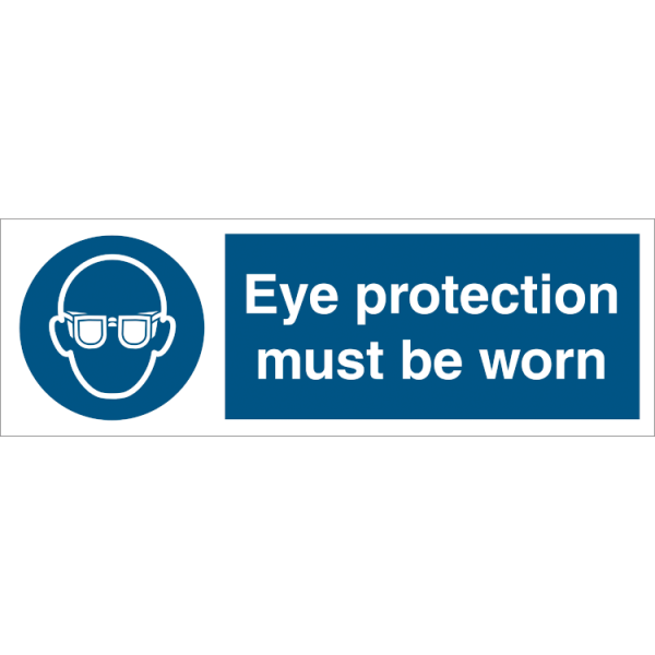 Mandatory sign - Eye protection must 