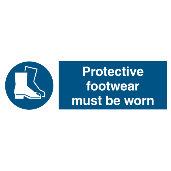 Mandatory sign - Protective foot wear must be worn 