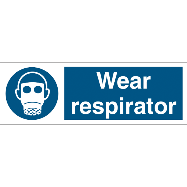 Mandatory sign - Wear respirator 