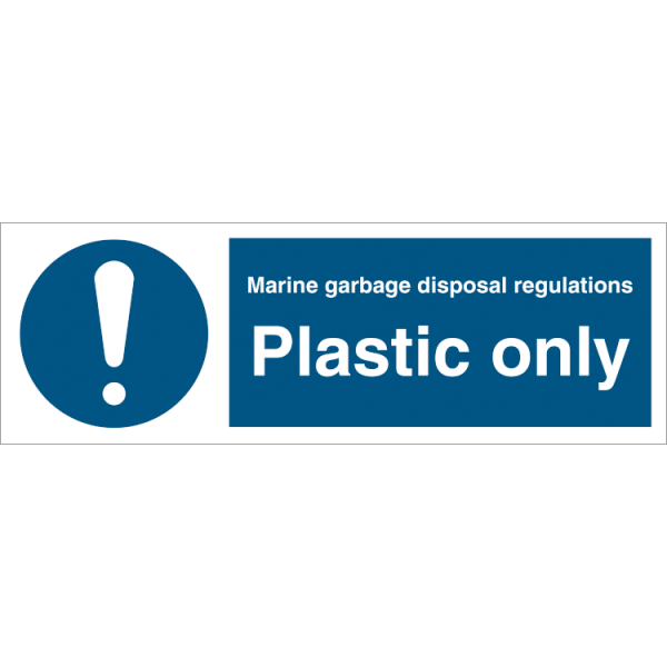 Mandatory sign - Plastic only 