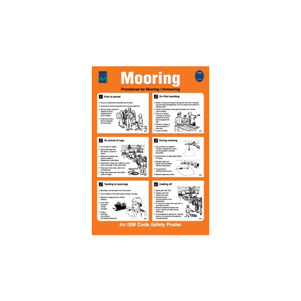 Mooring IMO skylt - Självhäftande vinyl 475 x 330 mm