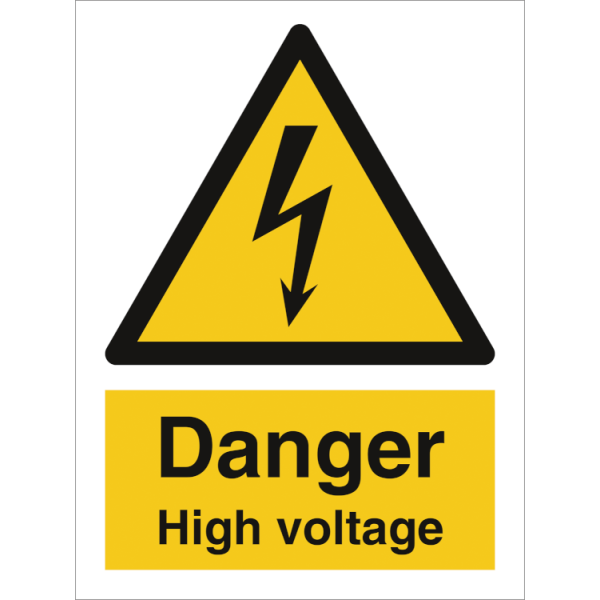 Hazard & Warning sign - Danger High voltage 