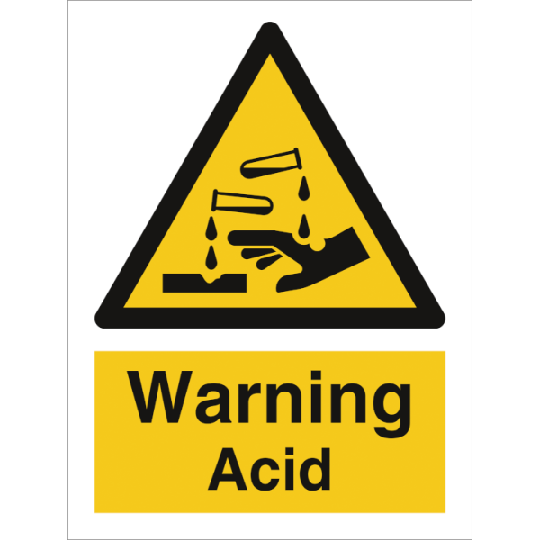 Hazard & Warning sign - Warning - Acid