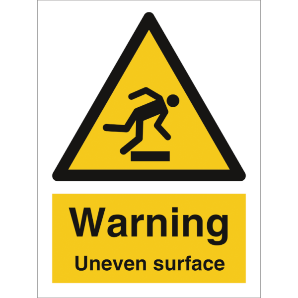 Hazard & Warning sign - Warning Uneven surface 
