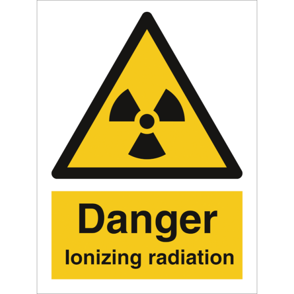 Hazard & Warning sign - Danger Ionizing radiation 