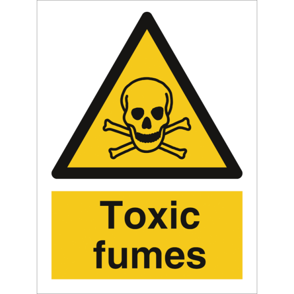 Hazard & Warning sign - Toxic fumes 