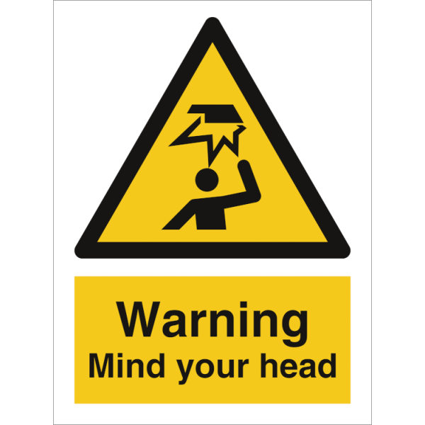 Hazard & Warning sign - Mind your head 