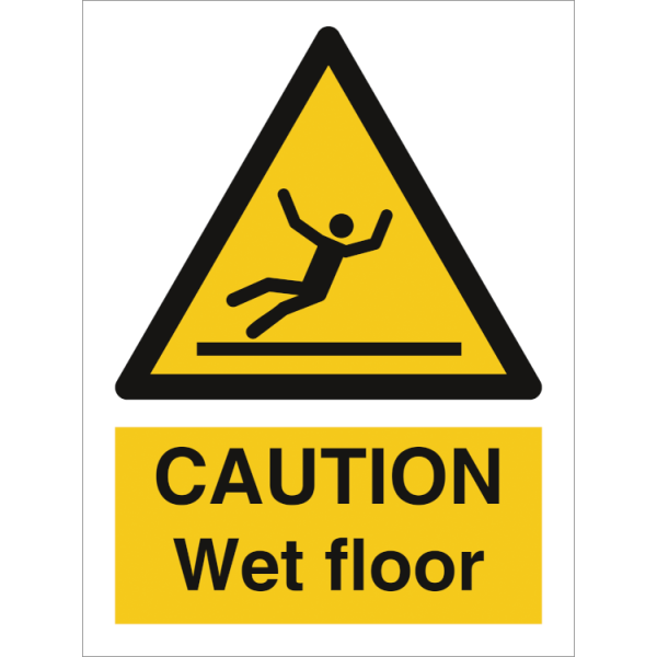 Hazard & Warning sign - Caution Wet floor 