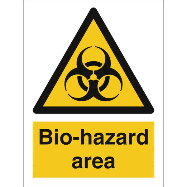 Hazard & Warning sign - Bio-hazard area 