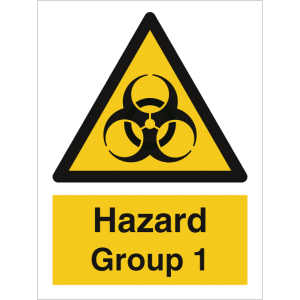 Hazard & Warning sign - Hazard Group 1 