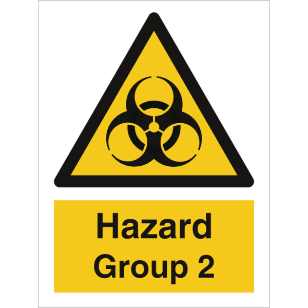 Hazard & Warning sign - Hazard Group 2 