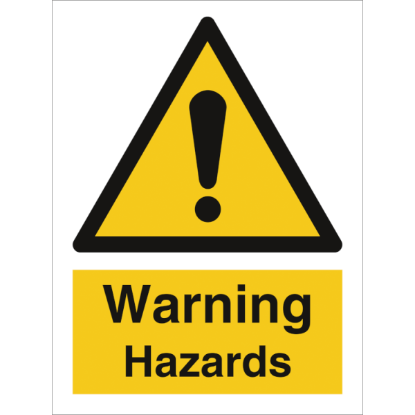 Hazard & Warning sign - Warning Hazards 