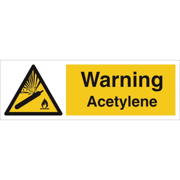 Hazard & Warning sign - Acetylene 