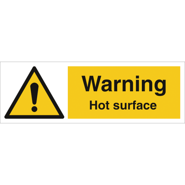Hazard & Warning sign - Warning - Hot surface 