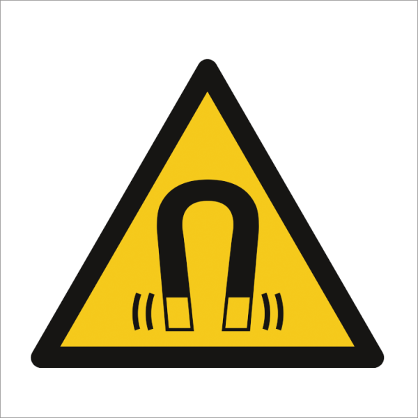 Hazard & Warning sign - Strong magnetic field 