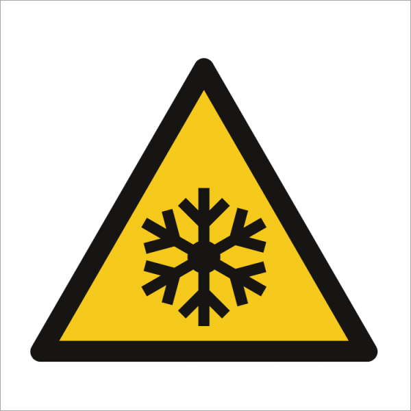 Hazard & Warning sign - Danger low temperature 