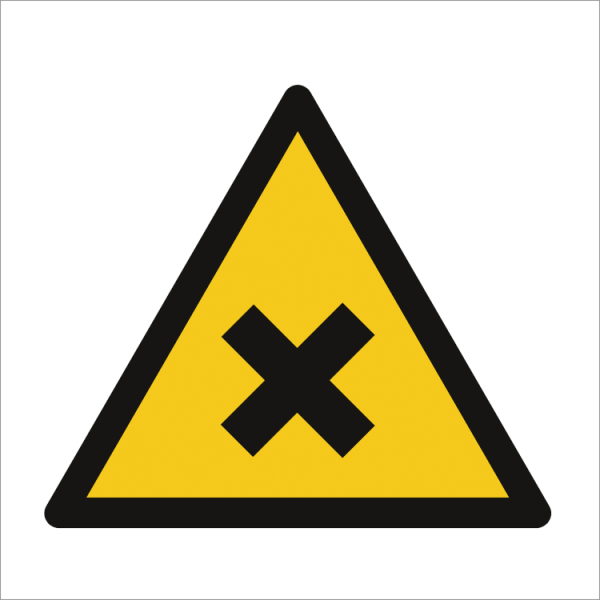 Hazard & Warning sign - Danger Injurios chemicals 