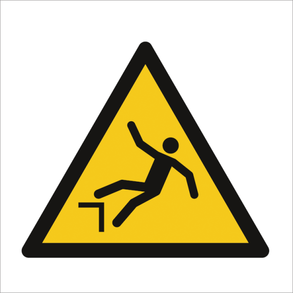 Hazard & Warning sign - Warning; Fall