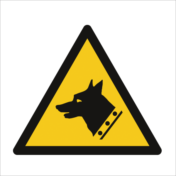 Hazard & Warning sign - Warning; Guard dog