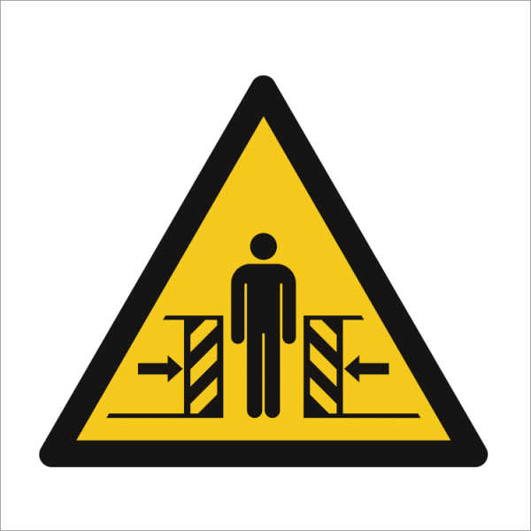 Hazard & Warning sign - Warning; Crushing