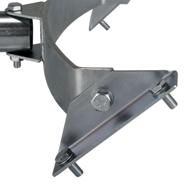 Type IV Uni-Sign i galvaniserat stål, för stolpmontering