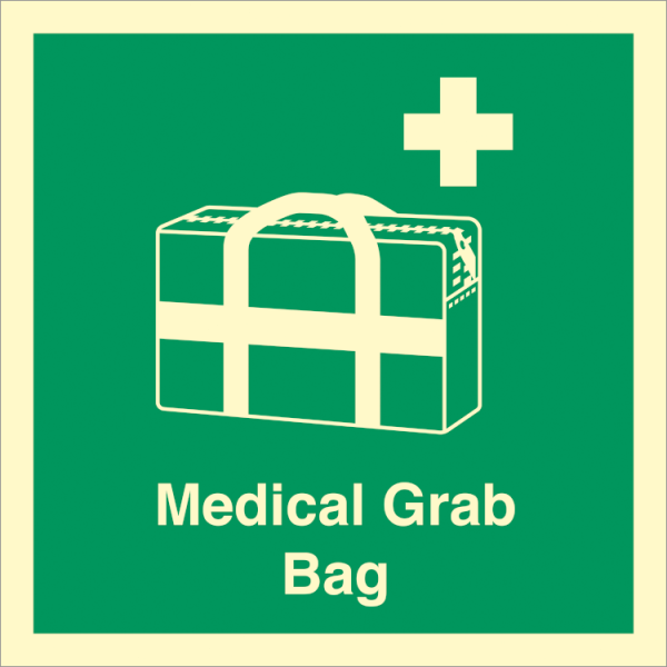 Emergency sign -  Medical grab bag 