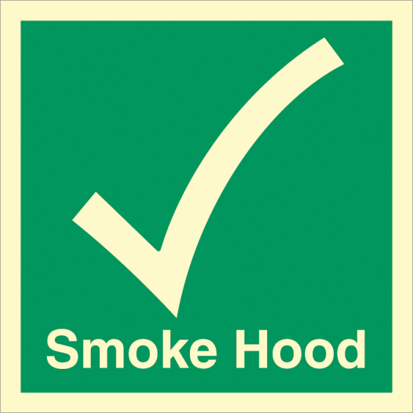 Emergency sign -  Smoke hood