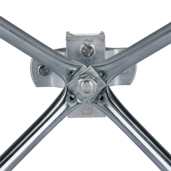 Type I Kulefäste i galvaniserat stål, för vägg- och stolpfäste