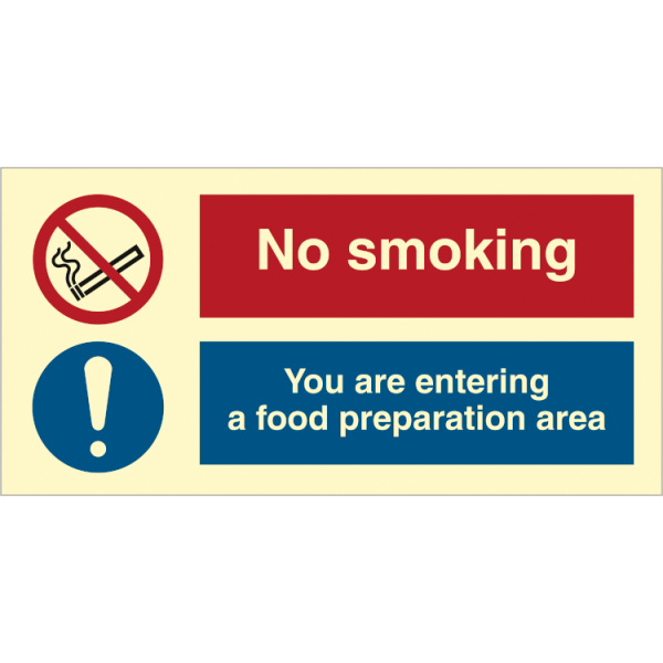 ISPN sign - No smoking - You are entering food area 