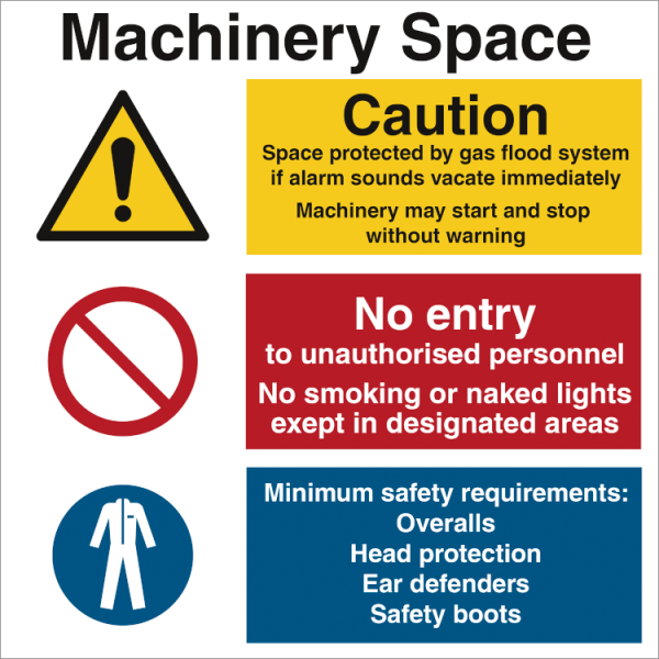 Combi sign - Machinery Space 