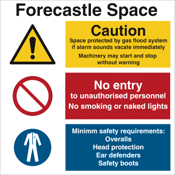 Combi sign - Forecastle Space 