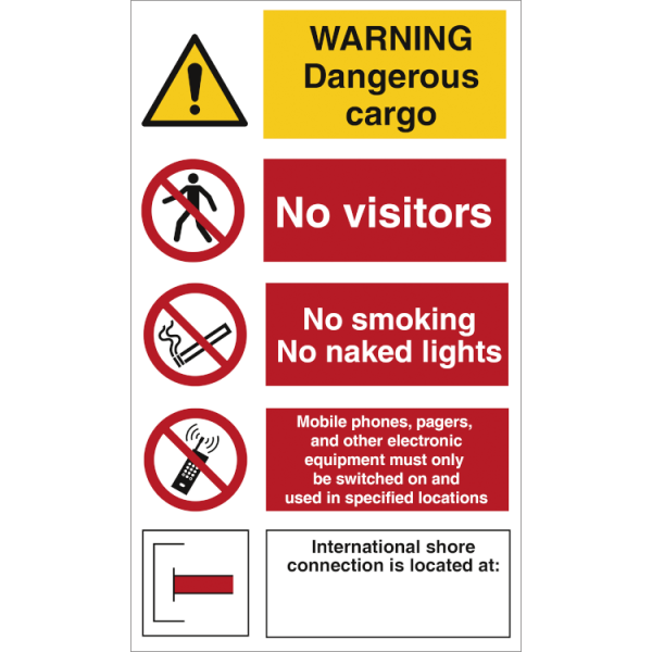 Combi sign - Warning Dangerous cargo 