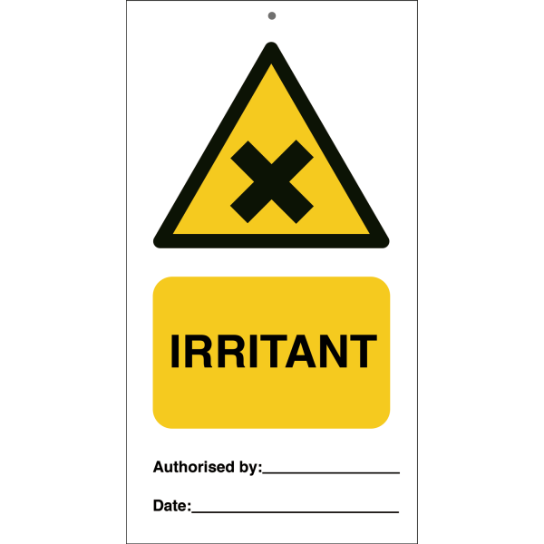 Irritant (pk. a 10 stk.) IMO skylt - 0.2 mm rigid 140 x 75 mm