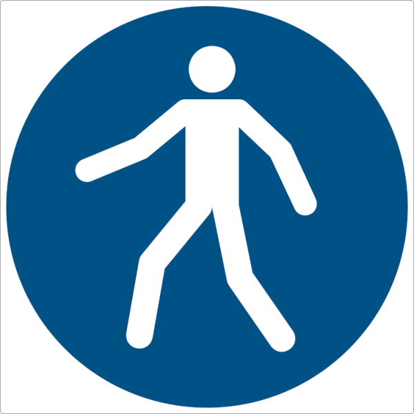 Gående - Gulvfolie - 400 x 400 mm