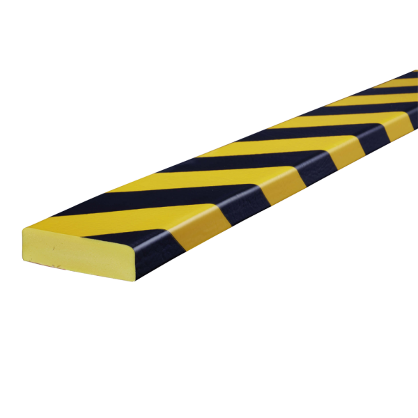 Kantskydd Profil S - Freonfritt polyuretanskum - 1 m - Gul/Svart