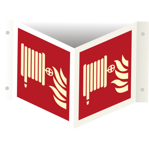 Brandpost vinkelskylt 150 x 150 mm