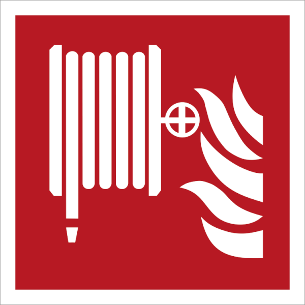 Brandslang brandskylt - ISO 7010