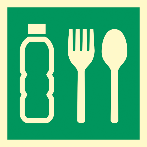 Nödransoner - Nödskylt - ISO 7010: E074