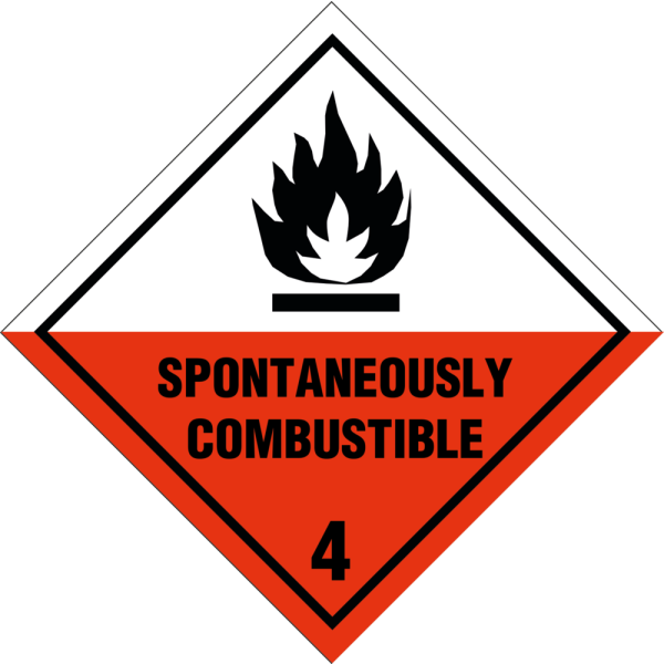 Spontaneously Combustible kl. 4 fareseddel