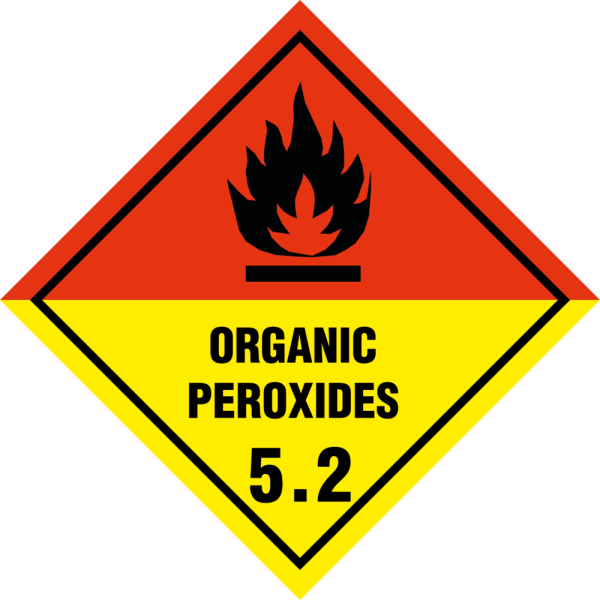 Organic peroxide kl. 5.2 fareseddel