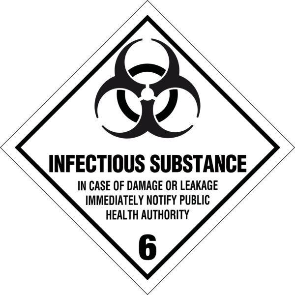 Infectious substance kl. 6 fareseddel