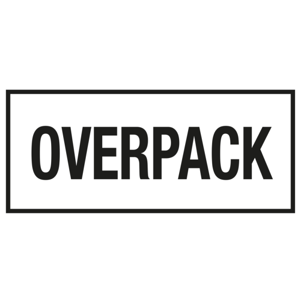 Överpackningsetiketter - 250 st rulle - 50 x 100 mm