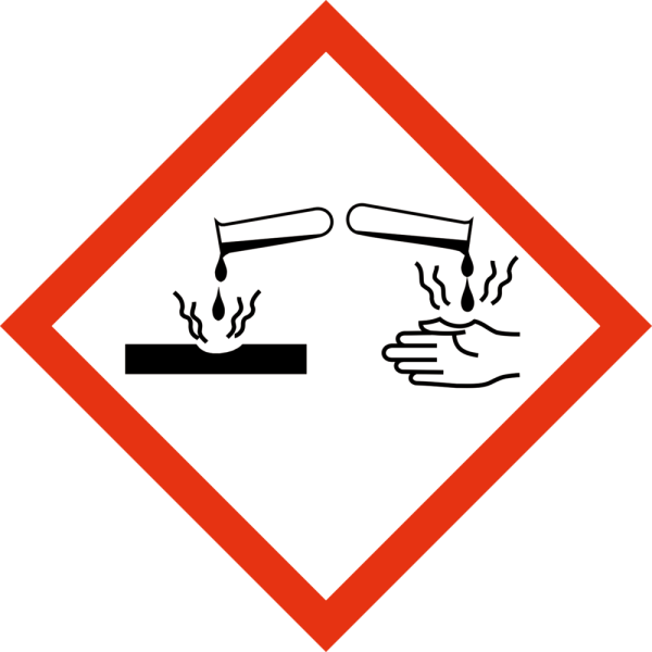 Frätande - GHS Farosymboler GHS05 (Corrosion)