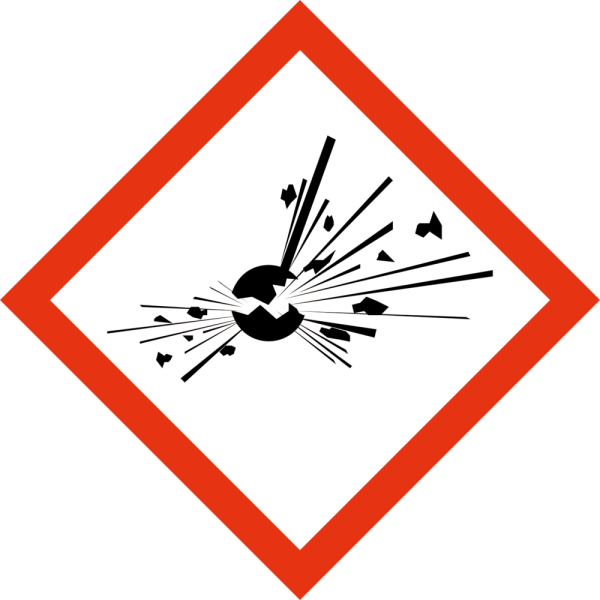 Eksplosiv - GHS Faresymboler GHS01 (Explosives)