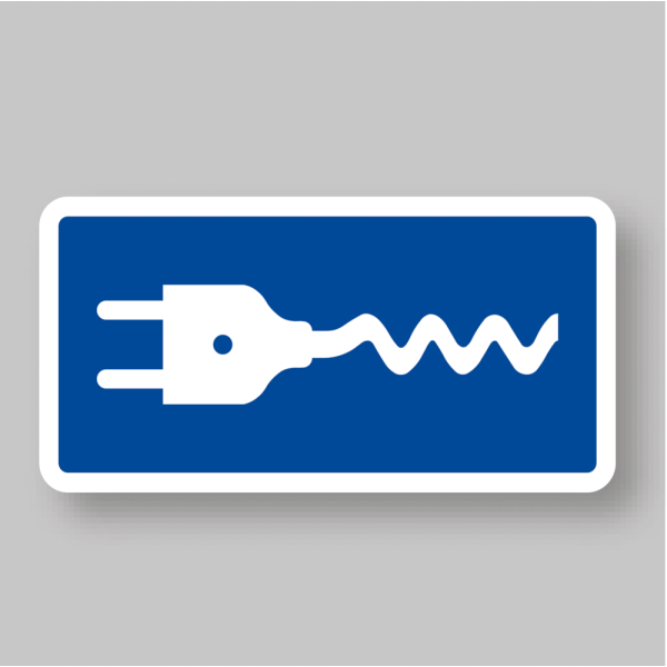 PREMARK Elbil blå 75 x 150 cm