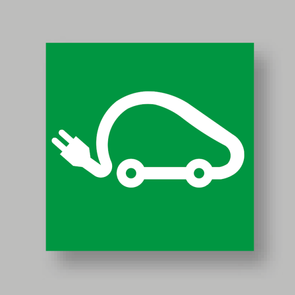 PREMARK Laddsymbol grön