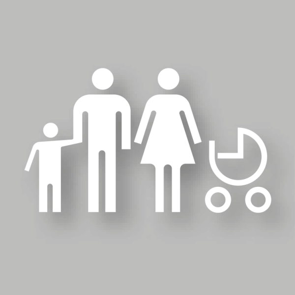 PREMARK Familj 87,5 x 150 cm