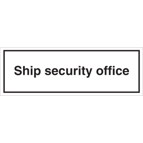 ISPN sign - Ship security office  